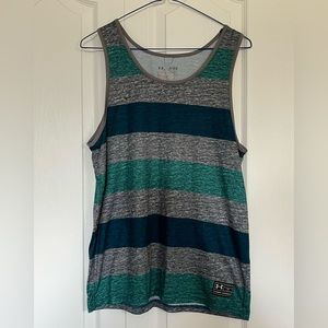 Under Armour men’s striped tank size medium
